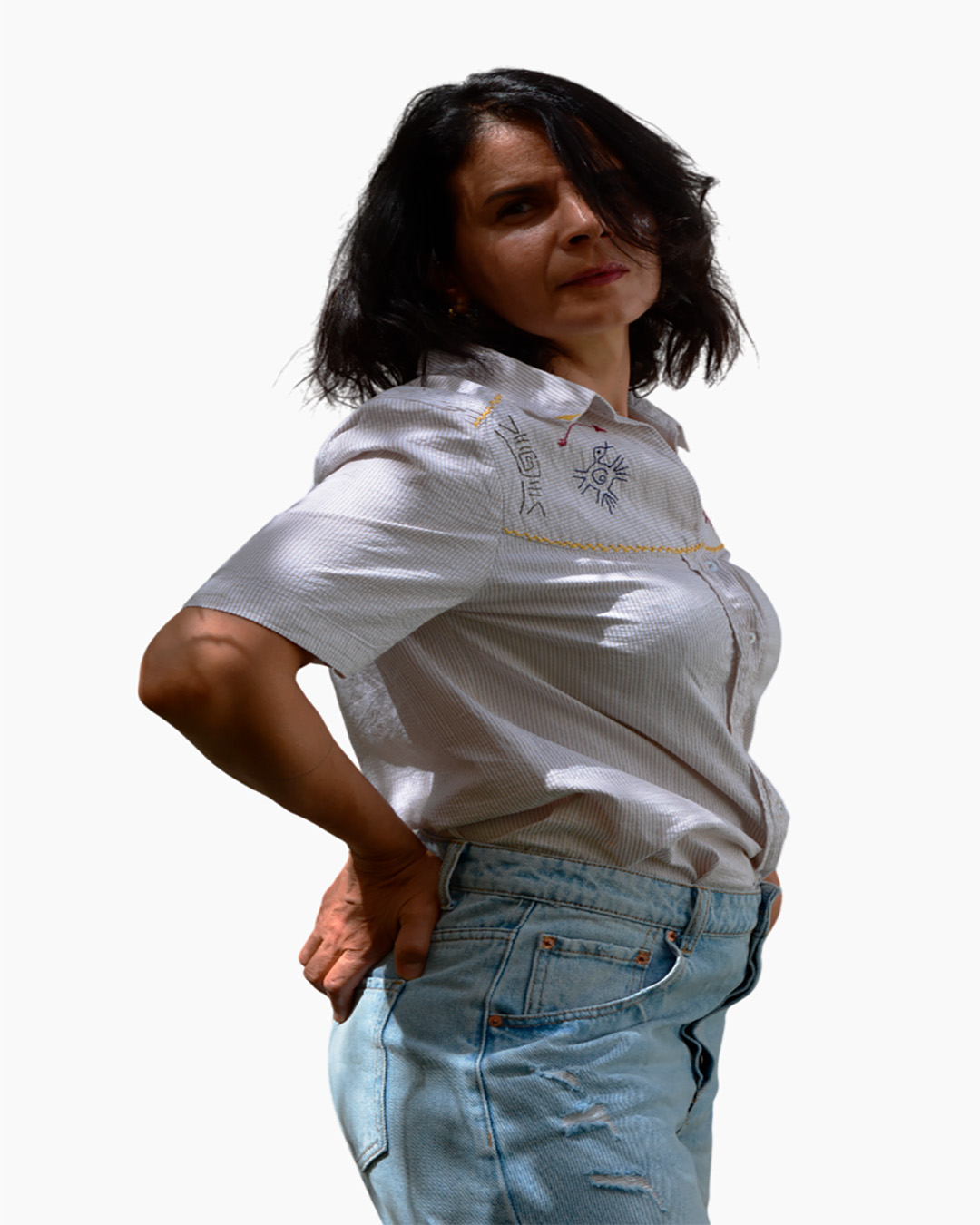 blusa estilo vaquero